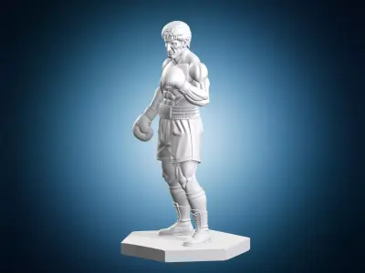 Rocky Balboa Statue Model 3D print model