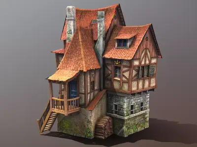 Medieval Tavern 3D print model