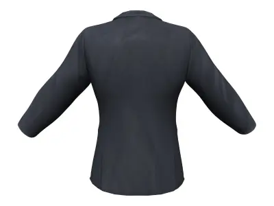 Men Charcoal Gray Suit Jacket With Shirt And Tie Low-poly 3D model