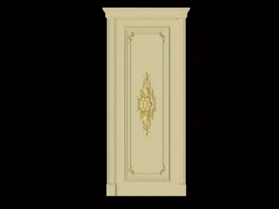 door High quality 3d models for processing on a cnc machine 3D model