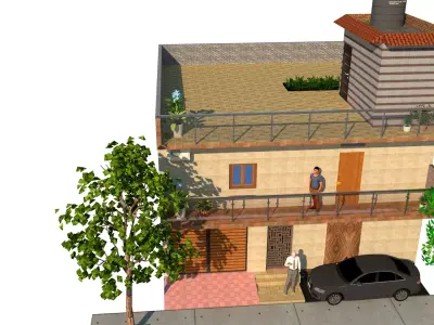 House 3D sketch up model 3D model