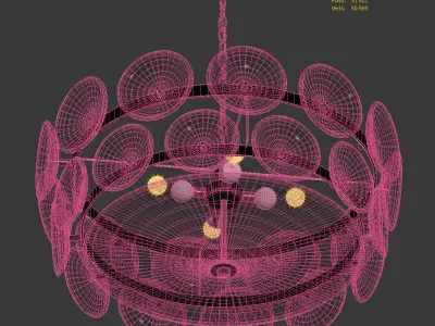 Lorenzo Chandelier by Soho Home 3D model