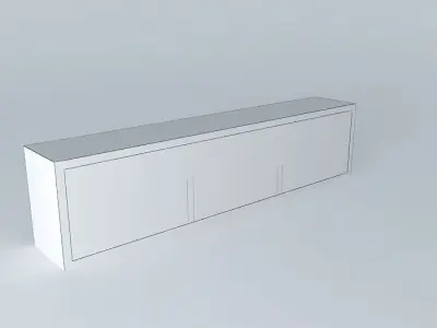 Open Shelf DOORS HZO 4 17 BRW Milano Oak 3D model