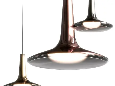 Oluce Kin Pendant Lamps 3D model