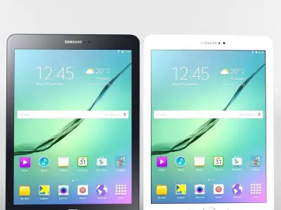 samsung galaxy tab s2 9 7 white black 3D model