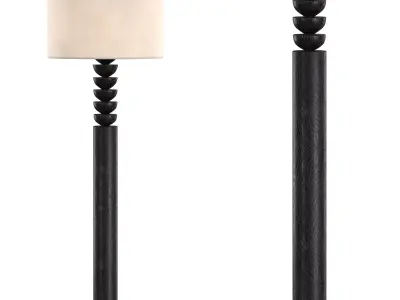 Lathe Floor Lamp 3D model
