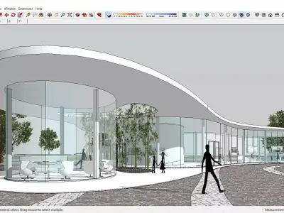Sketchup Cultral Center A1 3D model