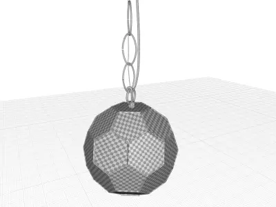 Light Single Geometric Pendant 3D model