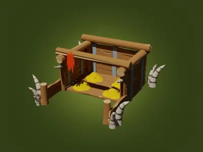 Goblins Storage Game ready Low-poly 3D model