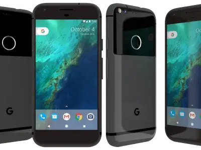 Google Pixel Quite Black 3D model