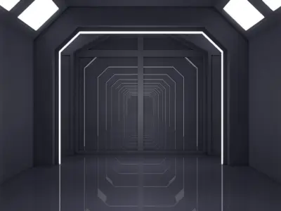 Sci Fi Tunnel 3D model