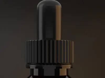 Serum Bottle Model 3D model