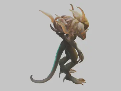 Fantasy Alien Character Monster Low-poly 3D model