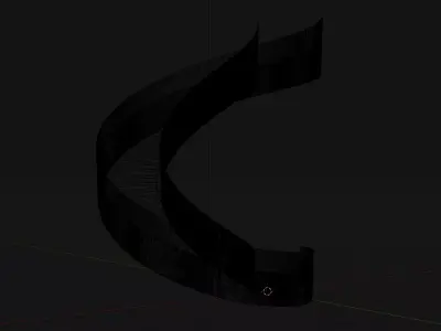 Curverd Stairs 3D model