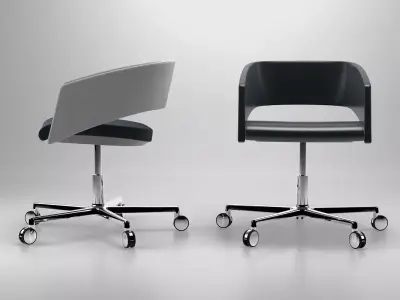 M - person office chair 3D model