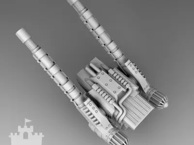The martian cannon weapon  3D print model