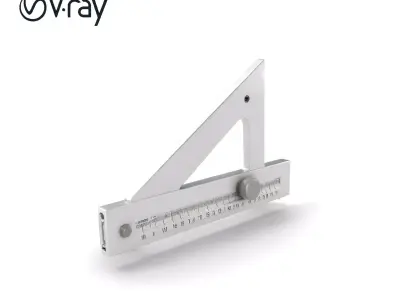 Fluorescent Spirit Level Model Pack Low-poly 3D model