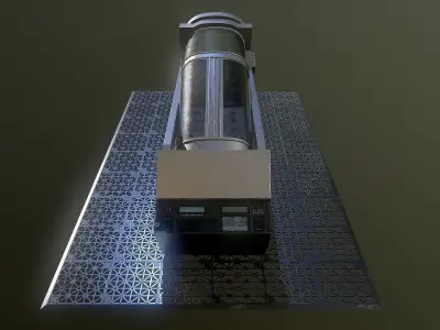 Hypersleep chamber aliens 3D model