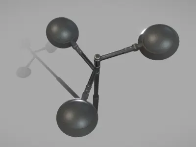 Street Light 15 version 5 3m with pole 3 Low-poly 3D model