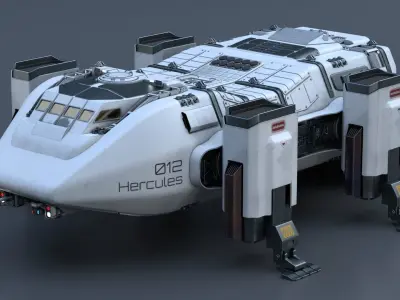 Pbr-The Mars Lander Hercules 3D model