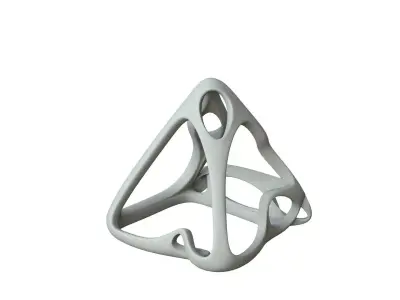 SciFi Cube Object No 62853 Low Poly Shape Low-poly 3D model