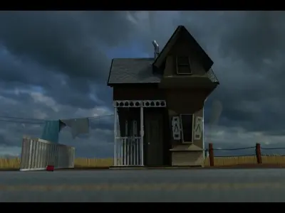Cartoon House Style Animation Film 3D model