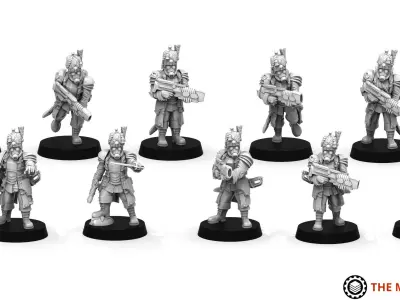 Primus Scions - Veteran Squad 3D print model