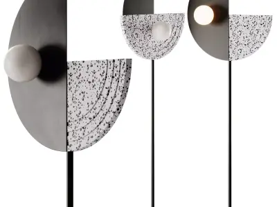 Robin Regina Side Floor Lamp 3D model