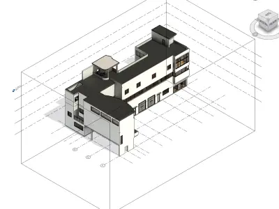 Maison La Roche  Detailed Revit Model  3D model