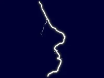 Realistic 3D Lightning CG-14 Low-poly 3D model