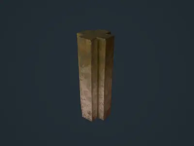 Ancient Pillars Low-poly 3D model