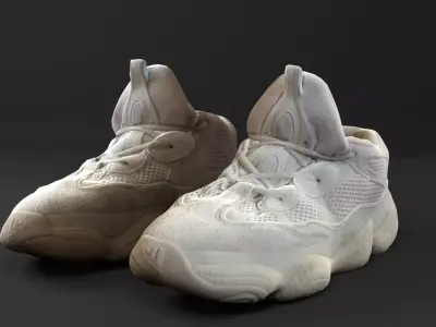 YEEZY 500 Desert Rat Kanye West  Streetwear 3D model