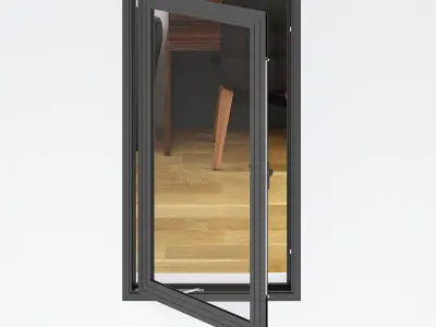 Aluminium Door 01 3D model