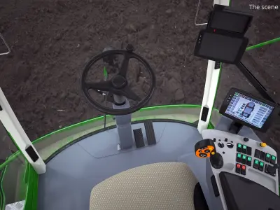  Agricultural Boom Sprayer High Clearance Dirty Green Rigged 