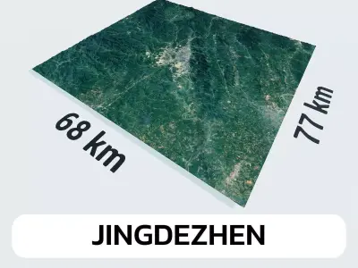 Jingdezhen China City Landscape 3D Model 3D model