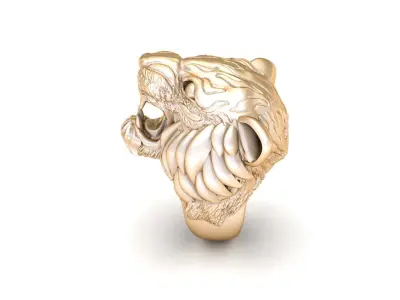 Tiger Ring Light gold New Design ANM 19 3D print model