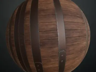 Medieval Ornate Wood Library Drawers PBR Seamless Texture