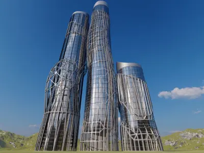 Future building 07 3D model