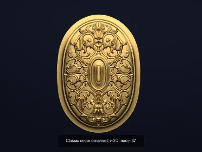 Collection onlay molding06 3D Model Pack