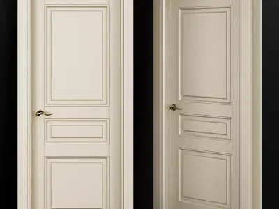 Interior Doors low poly 3d model Low-poly 3D model shop