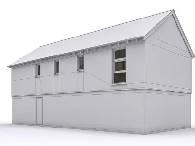 Townhouse 04 Low-poly 3D model purchase