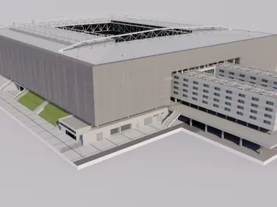 Merkur Spiel-Arena - Fortuna Dusseldorf - Germany 3D model