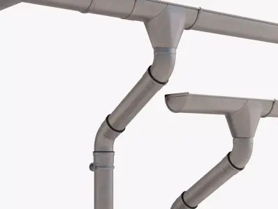 German Gutter System 3D model