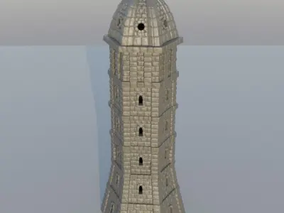 Ivory Tower Tabletop Terrain 25 mm 3D print model