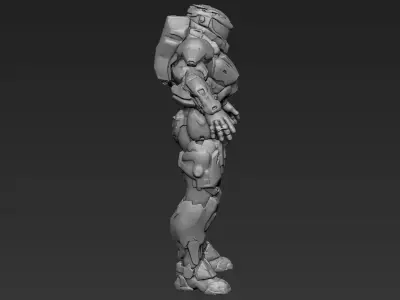 Sci-Fi Military Armour Basemesh 002 3D model
