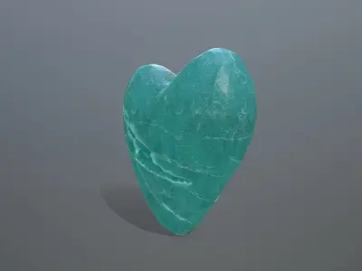 Broken Heart 12 Low-poly 3D model