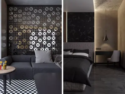 Modern Apartment for single people 3D model