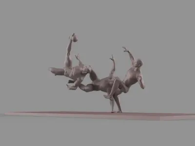 Soccer player 3D model