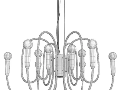 Olridge Chandelier Low-poly 3D model