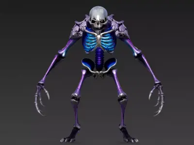 Armored Humanoid Monster Variant 3D Model 3D model 3D model